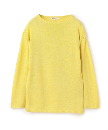 スリットニットプルオーバー(イエロー-9号)