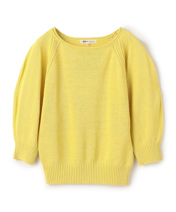 7分袖バルーンスリーブプルオーバー(イエロー-9号)