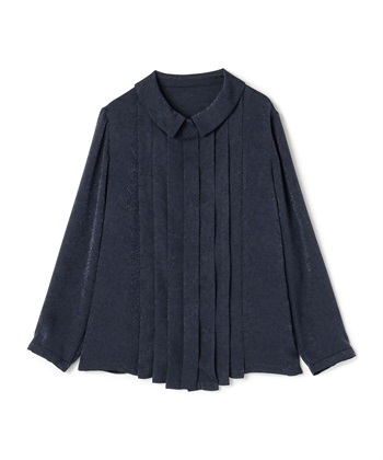 フロントタックブラウス(ネイビー-9号)