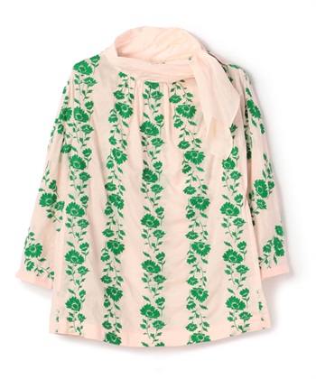 フラワー刺しゅうブラウス(ピンク-9号)