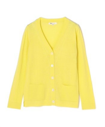 前開きニットカーディガン(グリーン-9号)