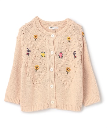 刺繍入りフィッシャーマンカーディガン 49AV JUNKO SHIMADA｜クロス