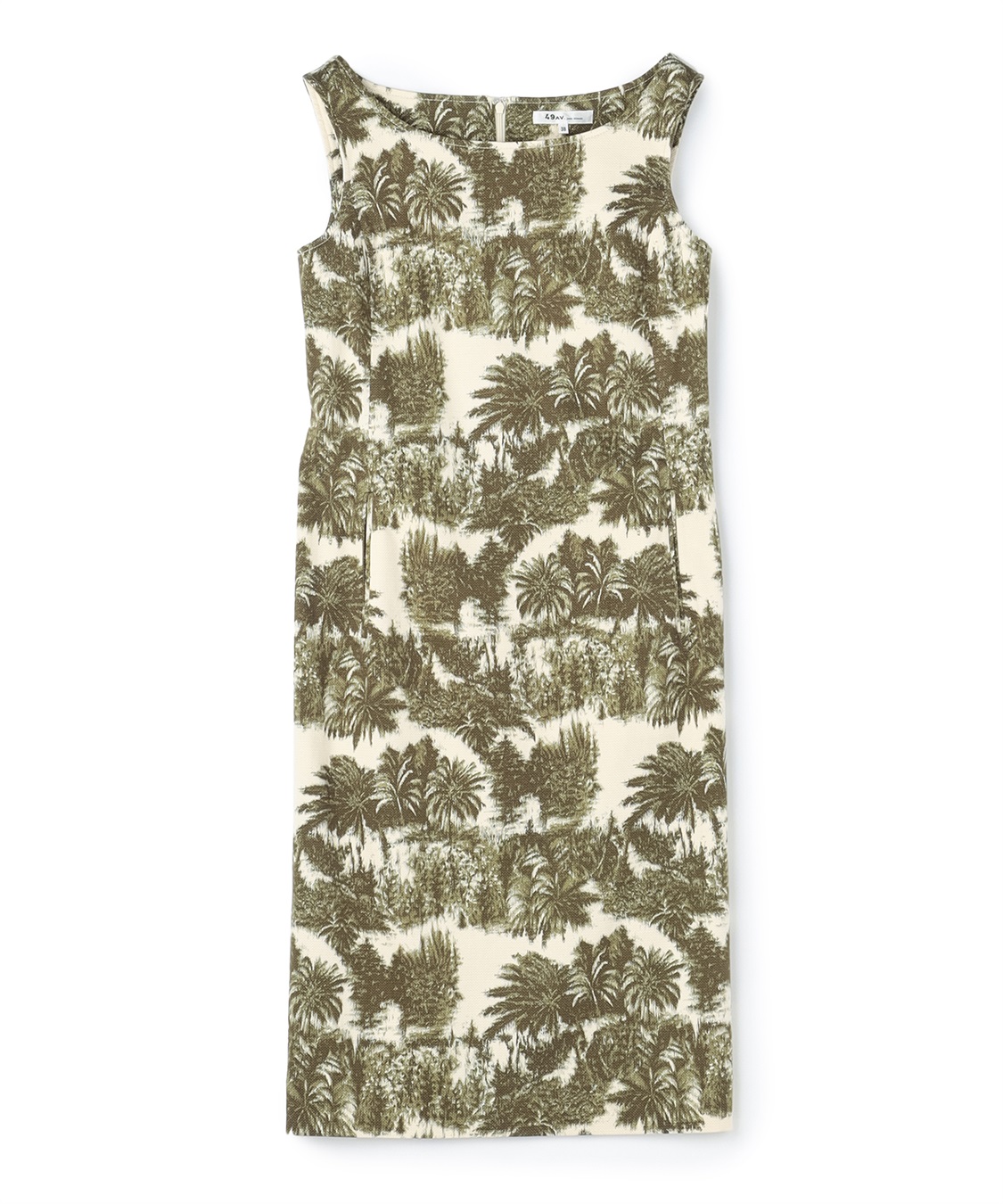 【極美品】PG89 パームツリー柄 ワンピース パーム柄ノースリーブワンピース 49AV JUNKO SHIMADA｜クロス