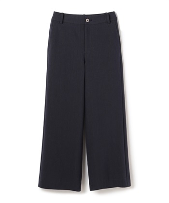 ハードリネンワイドパンツ(ネイビー-9号)