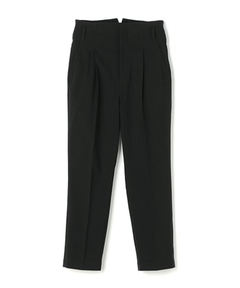 タック入りストレッチパンツ(ブラック-7号)