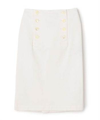 デニムタイトスカート(ホワイト-7号)