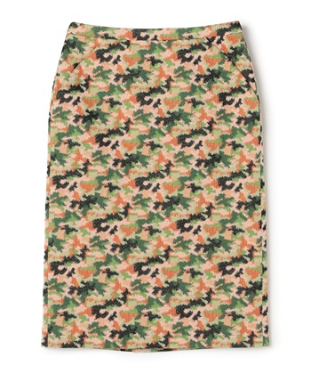 カモフラージュ柄スカート(オレンジ-9号)