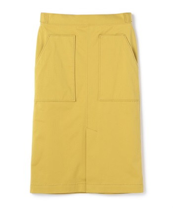 ボディシェルミディ丈タイトスカート(マスタード-7号)
