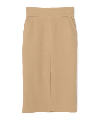 ダブルフェイスタイトスカート(ベージュ-7号)