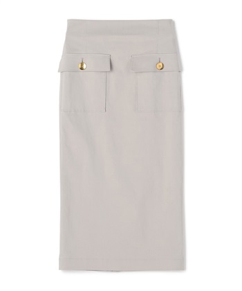 ポケットつきタイトスカート(グレー-7号)