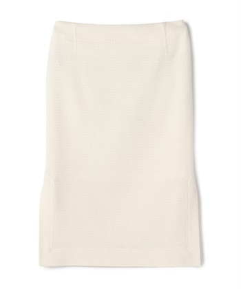 ツイードミディ丈タイトスカート(オフホワイト-9号)