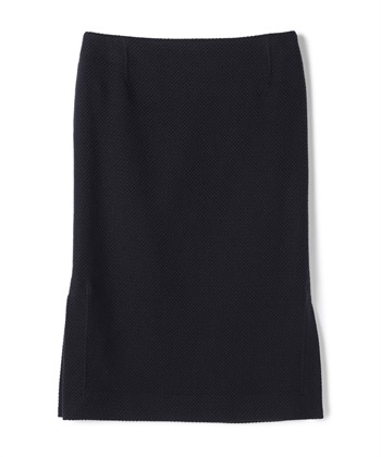 ツイードミディ丈タイトスカート(ネイビー-9号)