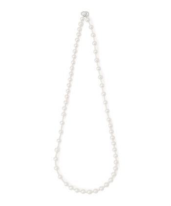 パールアシンメトリーネックレス(オフホワイト-フリー)