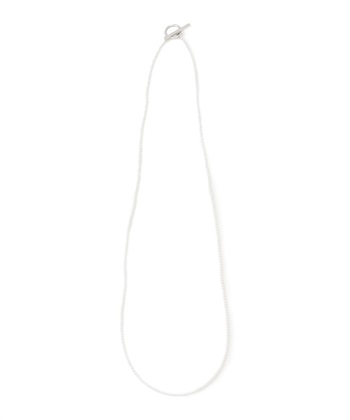 パールロングネックレス(オフホワイト-フリー)