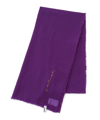 【BLACK FRIDAY】サイン刺しゅうストール(パープル-フリー)