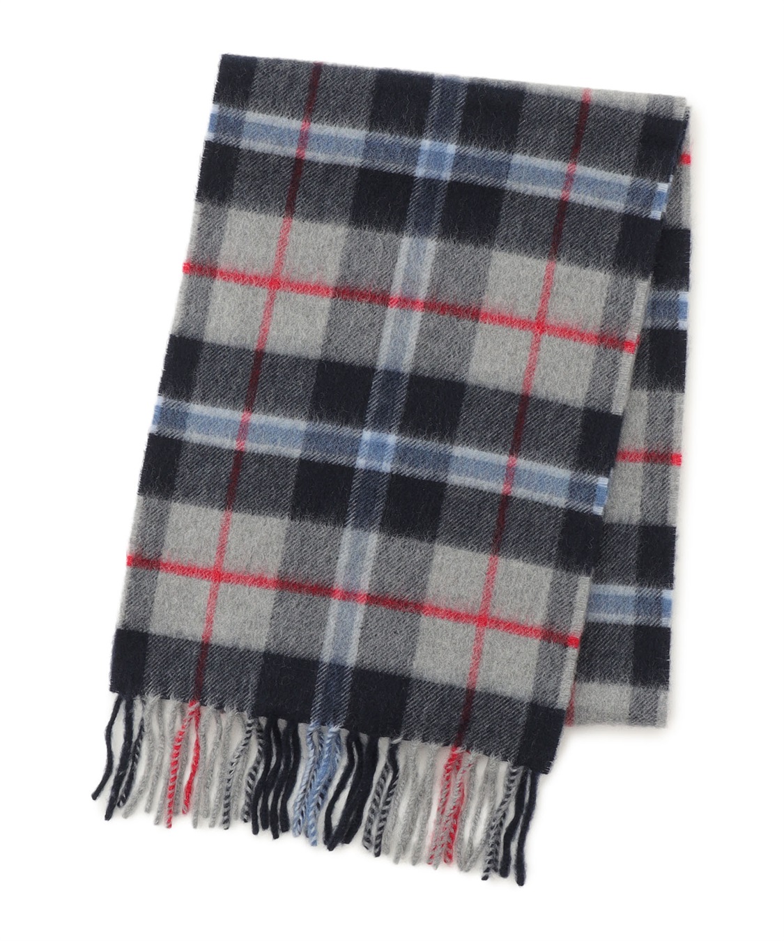 チェック柄カシミヤマフラー 49AV JUNKO SHIMADA｜クロスプラス公式