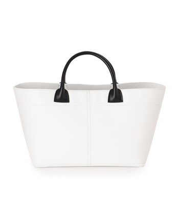 バイカラートートバッグS(オフホワイト-フリー)