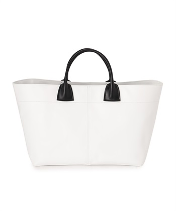 バイカラートートバッグM(オフホワイト-フリー)