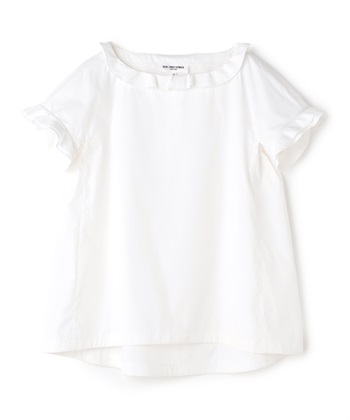 タイプライター半袖ブラウス(ホワイト-9号)