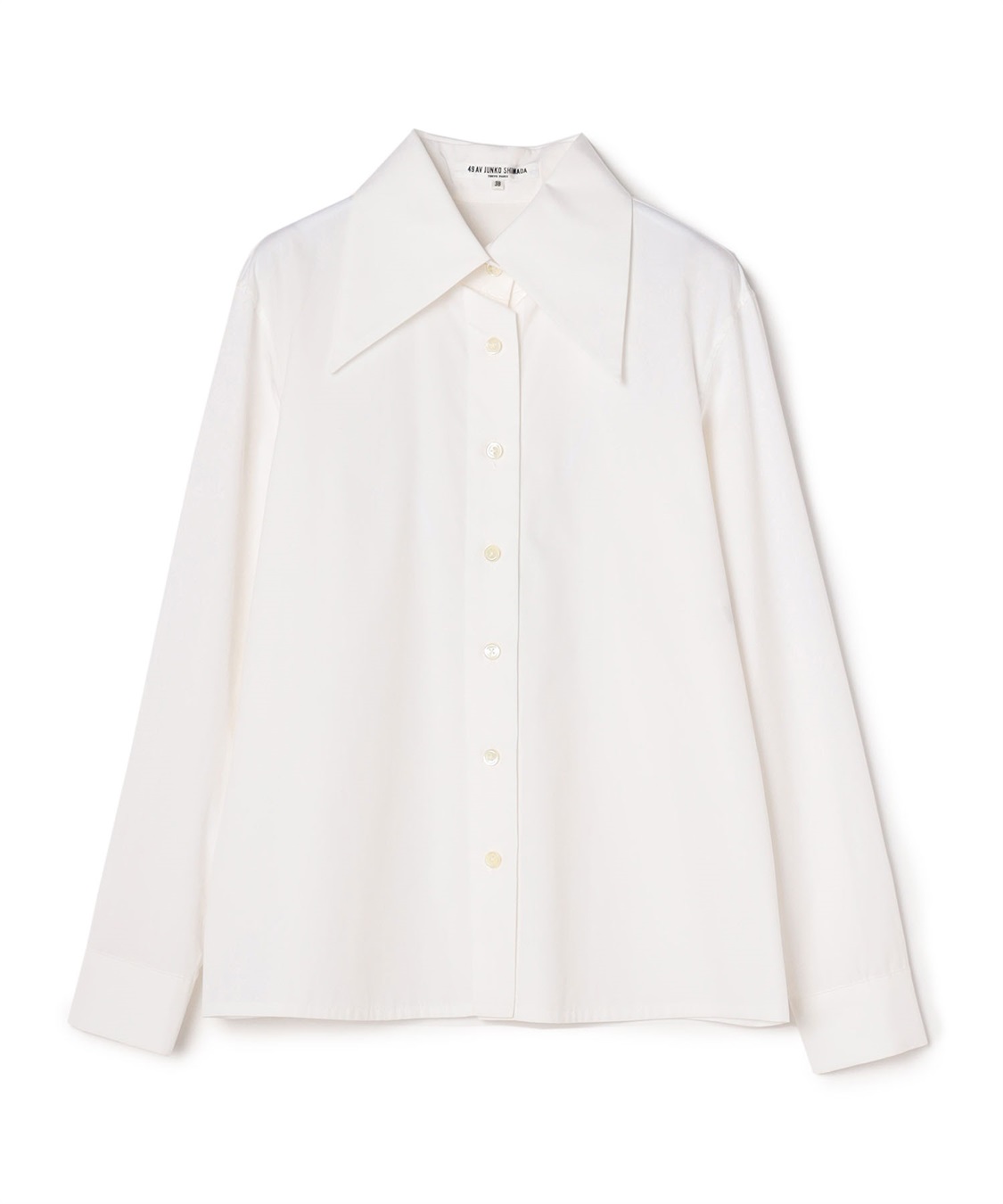 TIME SALE】ビッグカラーコットン長袖シャツ 49AV JUNKO SHIMADA