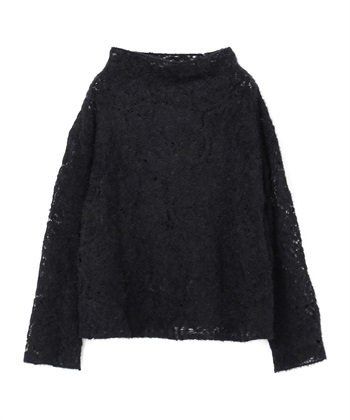 レース柄フェザートップス(ブラック-9号)