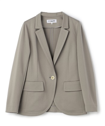 【TIME SALE】ワンボタンテーラードジャケット(モカ-9号)