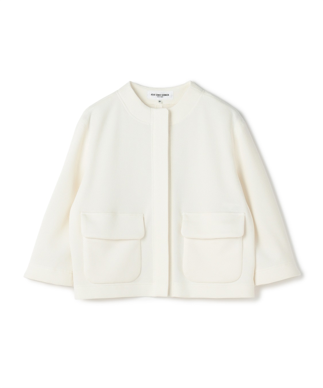 toyoboshi HANASE 2 ベビーカシミヤノーカラージャケット toyoboshi