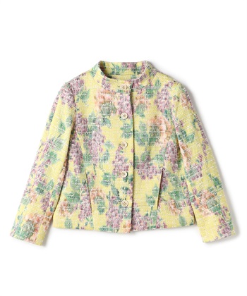 フラワーツイードジャケット(イエロー-9号)