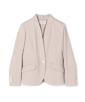 ノーカラーウールジャケット【展開店舗限定商品】(ベージュ-7号)