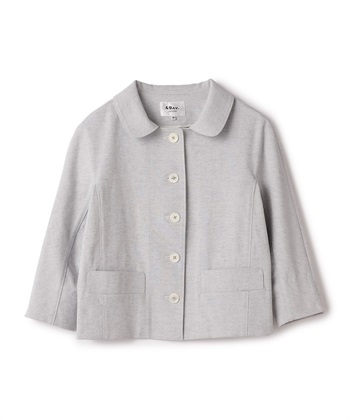 ドライオックスラウンドカラージャケット(ライトグレー-9号)