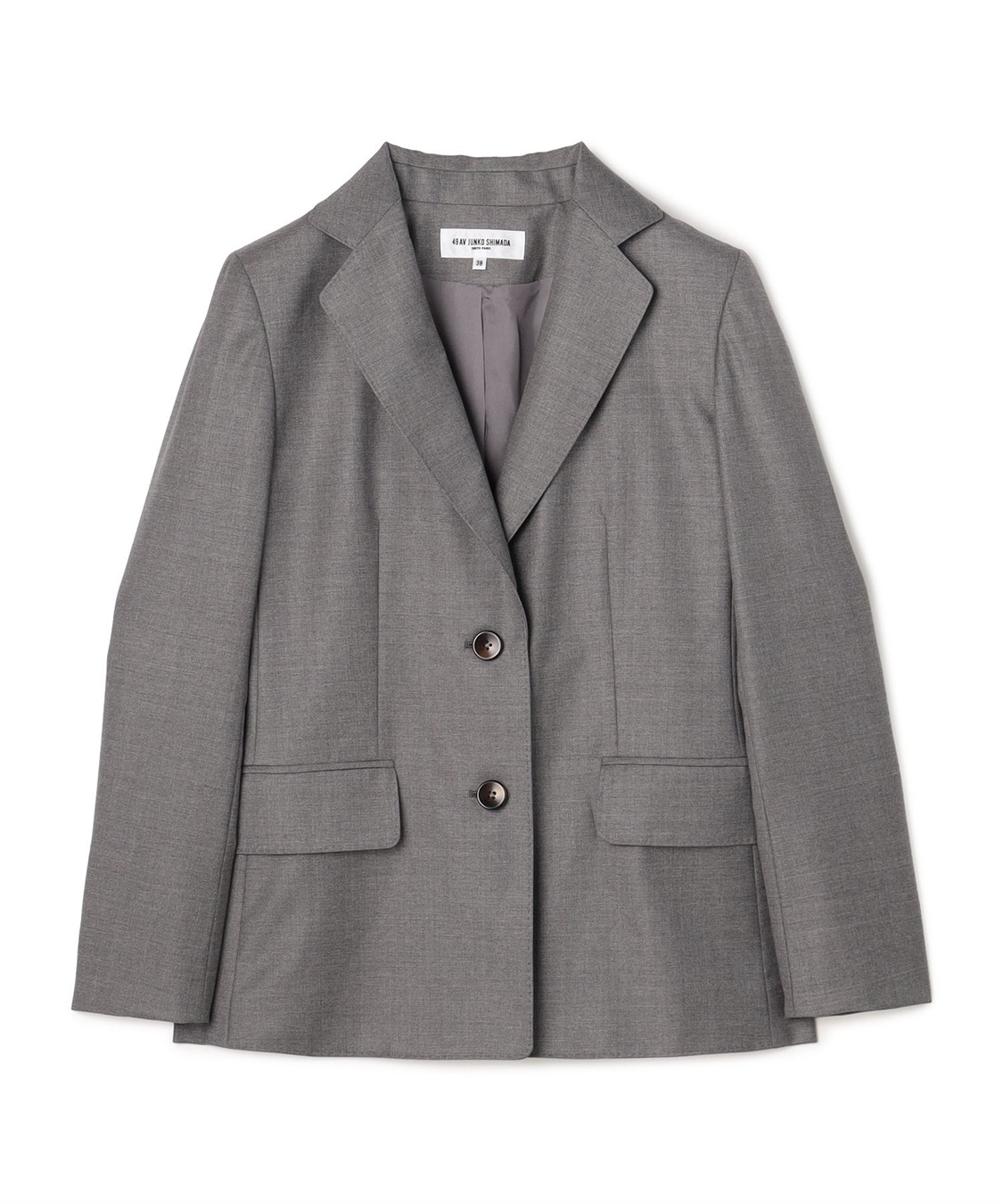 CHRISTMAS SALE】2つボタンテーラードジャケット 49AV JUNKO SHIMADA