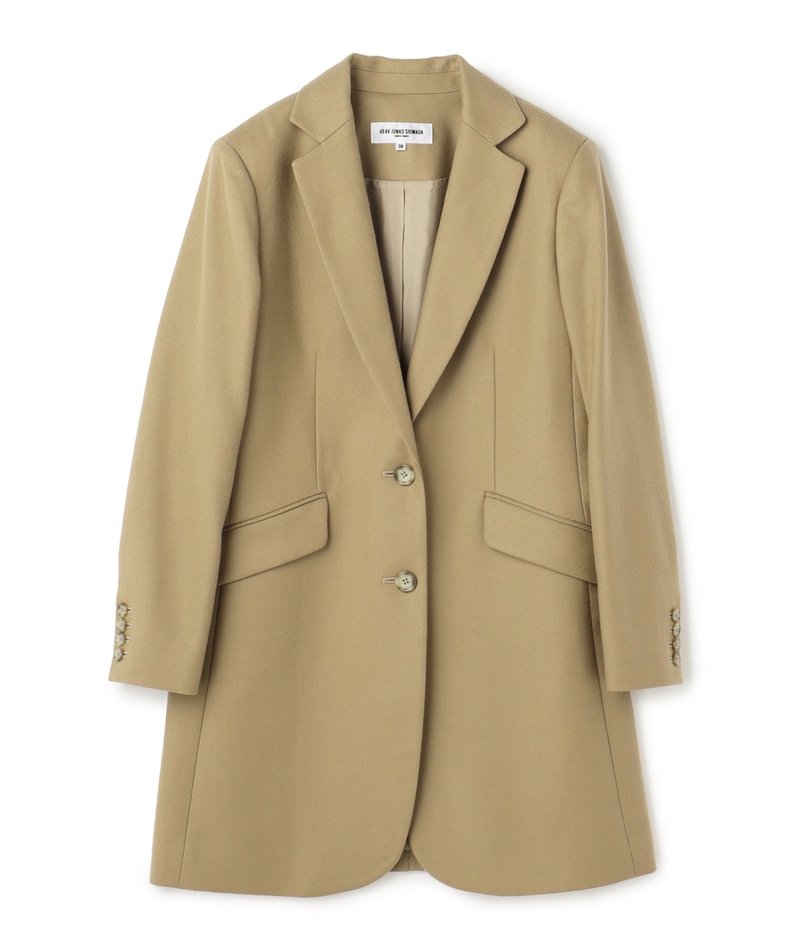 フランネルロングテーラードジャケット 49AV.junko shimada｜クロス  