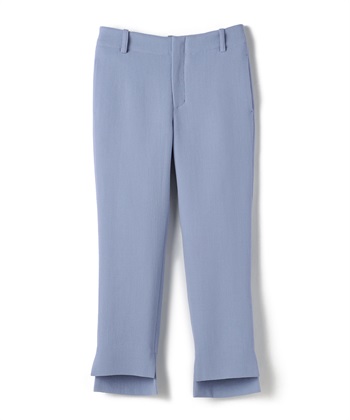 ダブルジョーゼットスリット入りパンツ(サックス-9号)