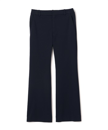 ポンチ素材フレアパンツ(ネイビー-9号)