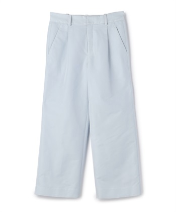 半端丈タックパンツ(サックス-9号)