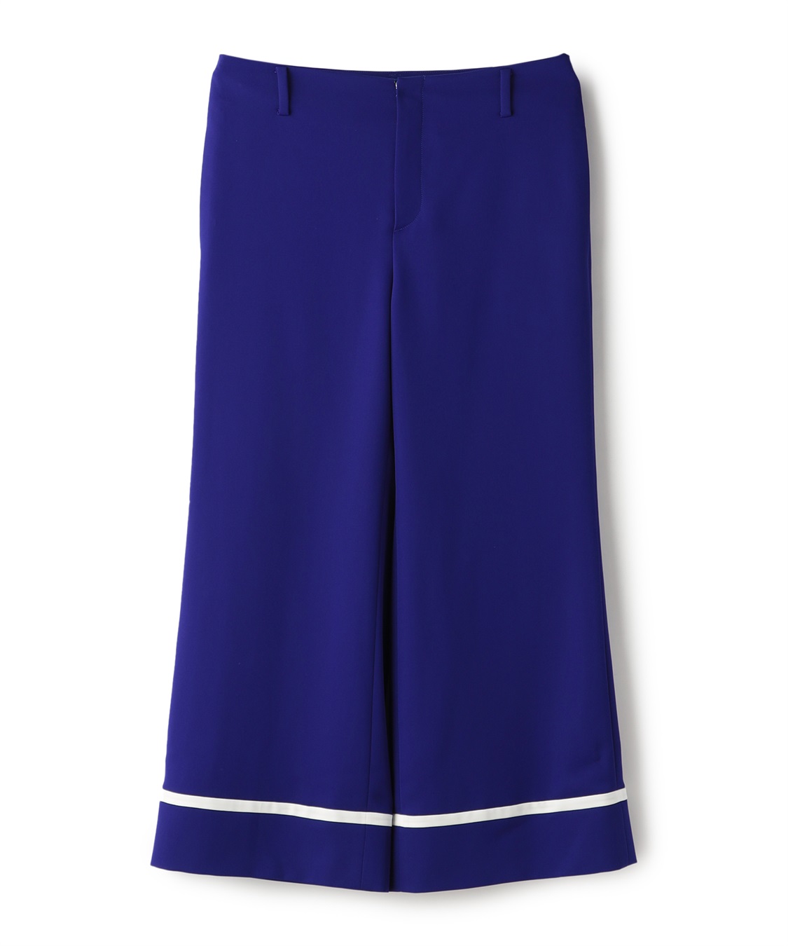 ダブルクロスライン入りフレアパンツ 49AV JUNKO SHIMADA｜クロス