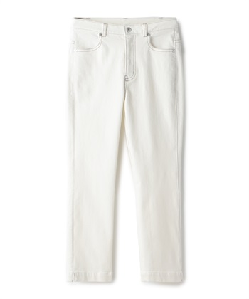 サマーデニムスリムパンツ(オフホワイト-7号)