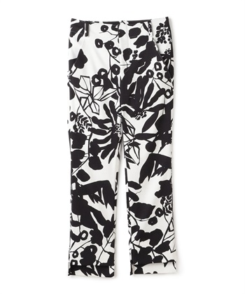 ボタニカルアートピケパンツ(ブラック-9号)