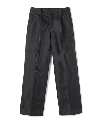 モアレ柄ストレートパンツ(ブラック-9号)