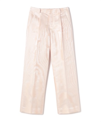 モアレ柄ストレートパンツ(ピンク-9号)