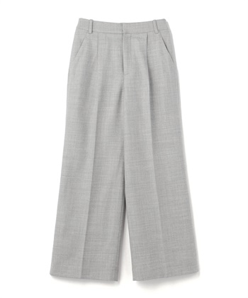 ウールワイドパンツ(ライトグレー-7号)