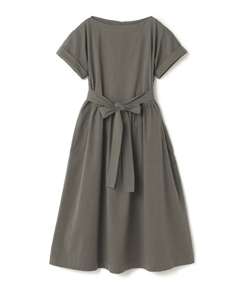 【TIME SALE】テンセルリネンリボンワンピース(グレー-9号)