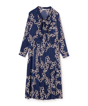 49AV JUNKO SHIMADA 【TIME SALE】ハートチェーンプリントボウタイワンピース_variationthumb_2