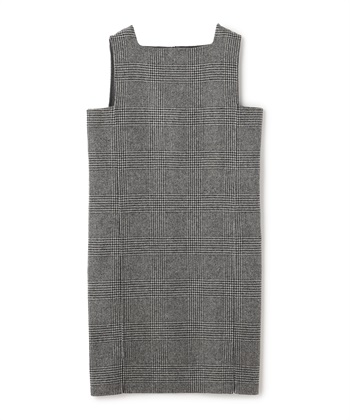 グレンチェック柄ワンピース(チャコール-9号)