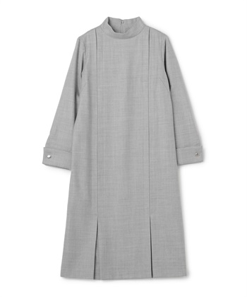 Aラインハイネックワンピース(ライトグレー-9号)