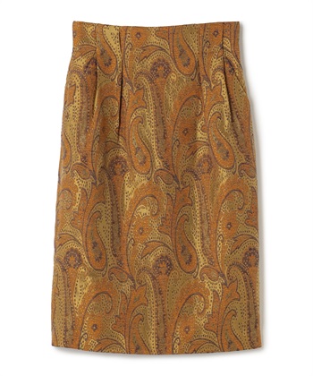 ペイズリー柄タイトスカート(レンガ-9号)