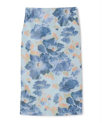 フラワー柄スカート(ネイビー-9号)