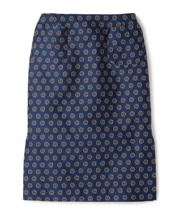 クラバット柄タイトスカート(ネイビー-9号)