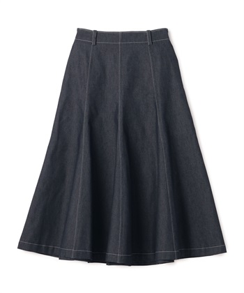 クールマックス素材フレアスカート(ネイビー-7号)