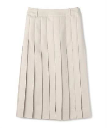 リネンツイルプリーツスカート(ベージュ-9号)